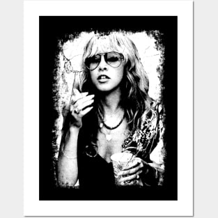 Stevie Nicks 80s 90s Vintage Distressed Posters and Art